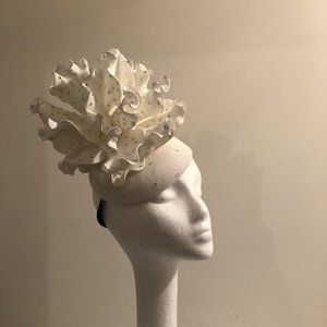Handmade White Fascinator